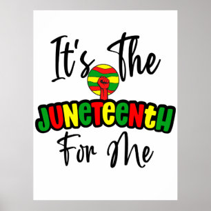 Póster Es El 10 De Junio Para Mí Melanin Black Sista Bruh