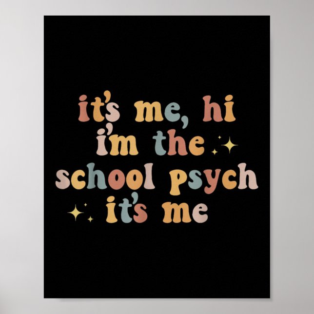 Póster Es el 39; yo soy yo, yo, 39; el colegio, psíque. (Frente)