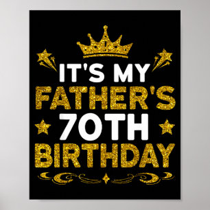 Póster Es el 70 cumpleaños de mi padre Feliz cumpleaños 7