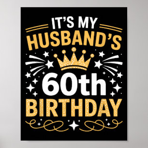 Póster Es el cumpleaños número 60 del esposo Ilustración