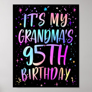 Póster Es el cumpleaños número 95 de mi abuela Colorido F