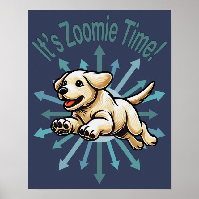 Póster Es el Laboratorio de Oro Zoomie Time (Frente)