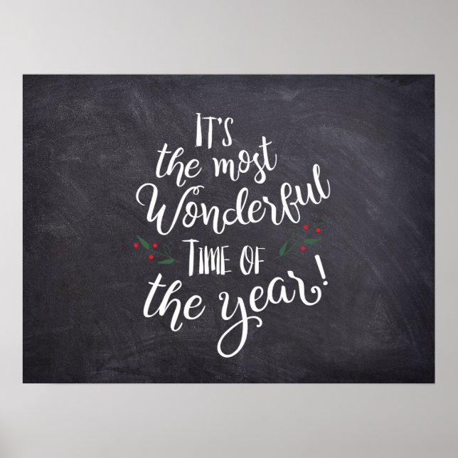 Póster Es el momento más maravilloso del año Navidades (Frente)