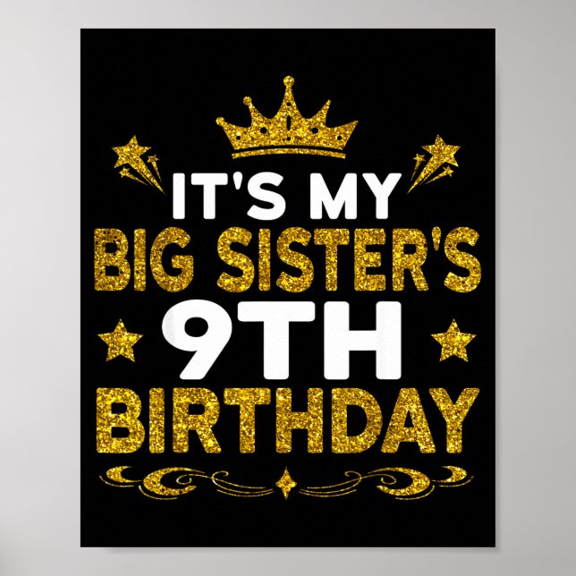 Póster Es el noveno cumpleaños de mi hermana mayor Feliz  (Frente)