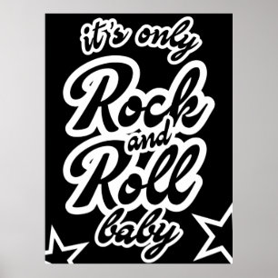 Póster Es el único bebé rock and roll