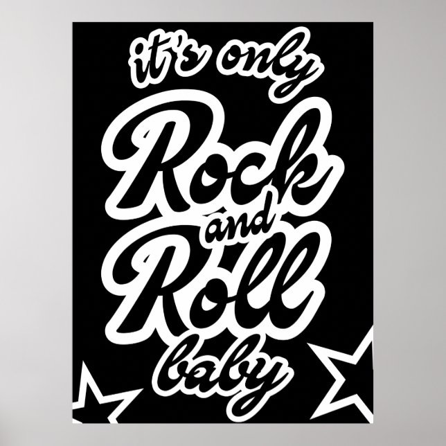 Póster Es el único bebé rock and roll (Frente)