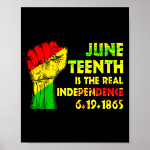 Póster Es el verdadero Día de la Independencia 1865 Orgul
