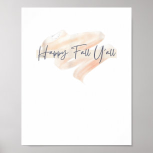 Póster Es Fall Y’all Beagle Cute Dog Lover Fall Thanksg
