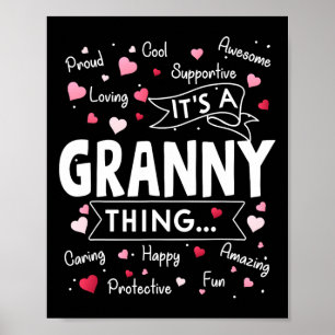 Póster Es gracioso decir que la abuela más amable dice