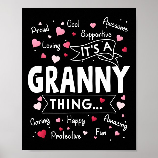 Póster Es gracioso decir que la abuela más amable dice (Frente)