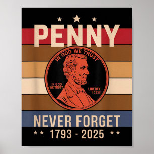 Póster Es Gracioso Nunca Olvidar La Moneda De Un Centavo