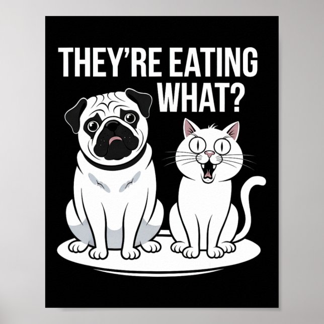 Póster Es gracioso que coman los perros que comen el caca (Frente)