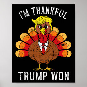 Póster Es gracioso que esté agradecido de que Trump recup