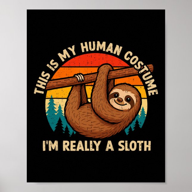 Póster Es gracioso que este sea mi disfraz humano. (Frente)