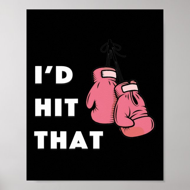 Póster Es gracioso que hubiera llegado a ese boxeo (Frente)