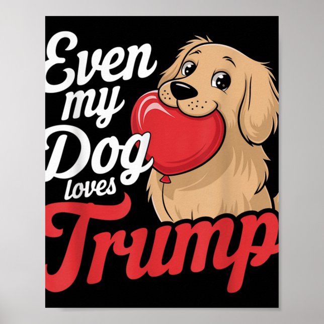 Póster Es gracioso que incluso a mis perros les guste Tru (Frente)