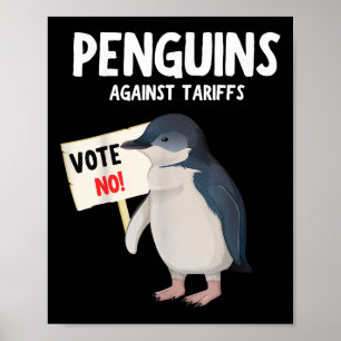 Póster Es Gracioso Que Me Ponga Con Los Pingüinos, Los Pi