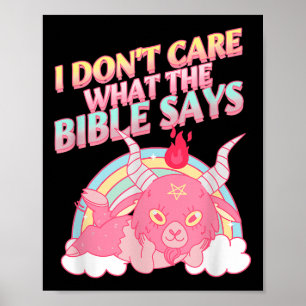 Póster Es gracioso que no me importe lo que dice la Bibli