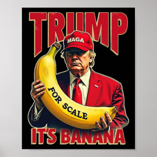 Póster Es gracioso que sea banana para escalas Trump 1