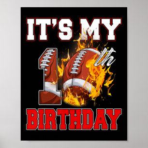 Póster Es gracioso que sea mi décimo cumpleaños de 10 año