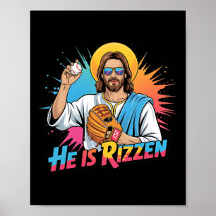 Póster Es Gracioso Que Sea Rizzen Jesus Shirt Vender Niño