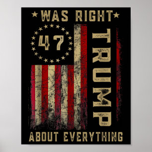 Póster Es gracioso que Trump tuviera razón acerca de todo