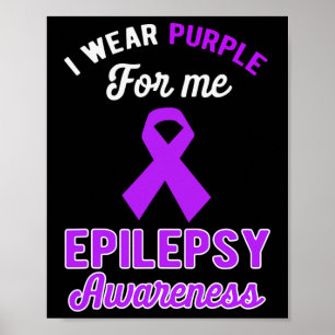 Póster Es Gracioso Que Usen Púrpura Para Mí Epilepsia Ale