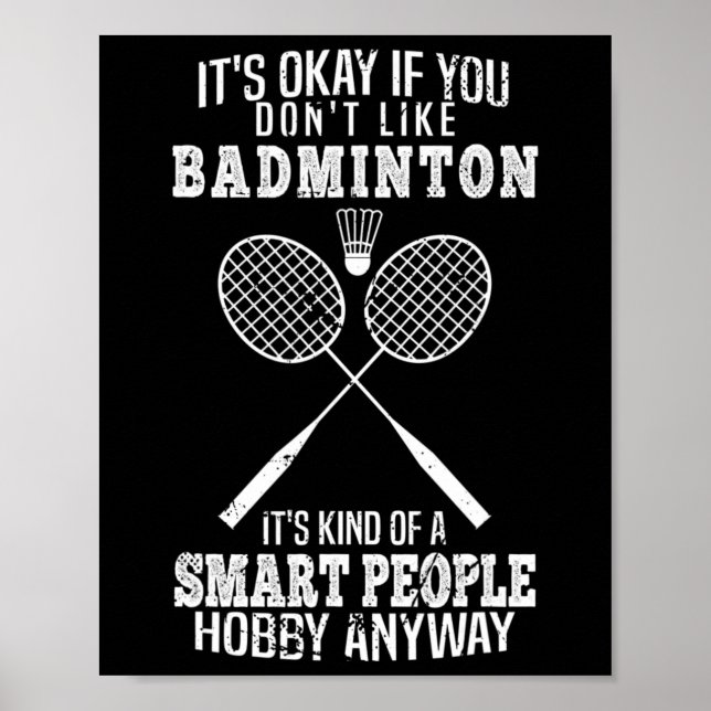 Póster Es gracioso si no te gusta Dminton (Frente)