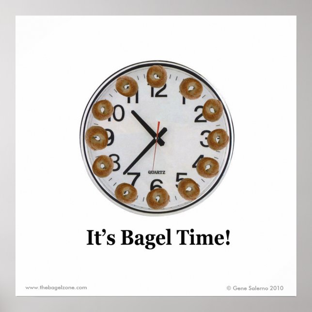 Póster ¡Es hora de Bagel! (Frente)