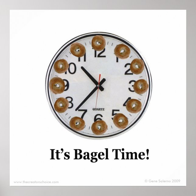 Póster ¡Es hora de Bagel! (Frente)