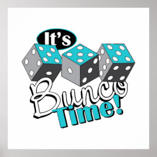 Póster ¡Es hora de Bunco!