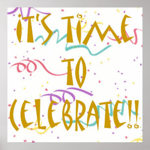 Póster Es hora de celebrar!!