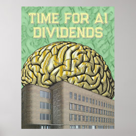 Póster Es hora de dividendos de IA