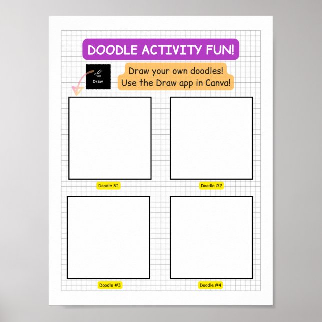 Póster ¡Es hora de Doodle! (Frente)