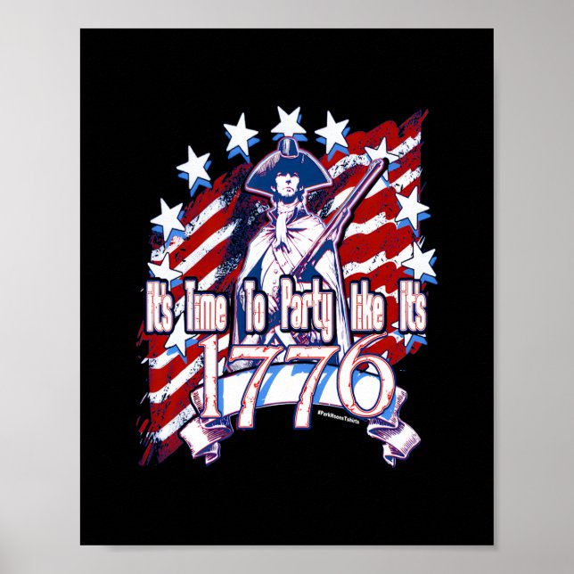 Póster Es hora de Fiesta como si fuera 1776 (Frente)