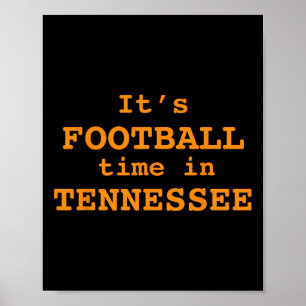 Póster Es hora de fútbol en Tennessee Football Neyland
