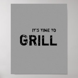 Póster Es hora de GRILL.