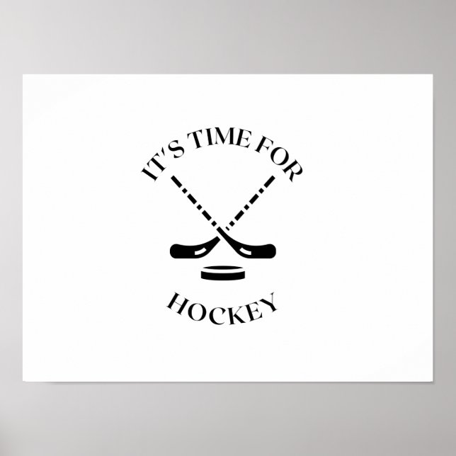 PÓSTER ES HORA DE HOCKEY (Frente)