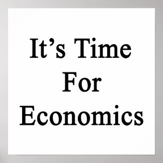 Póster Es hora de la economía
