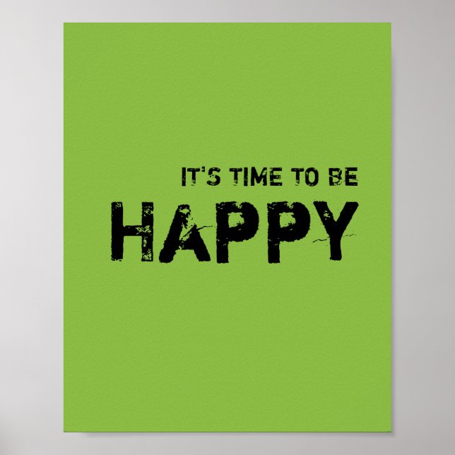 Póster Es hora de ser FELIZ: (Frente)