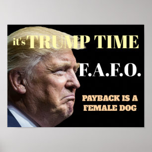 Póster Es hora de Trump