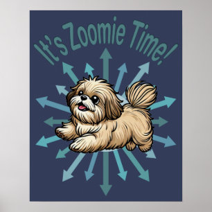 Póster Es hora de Zoomie Shih Tzu
