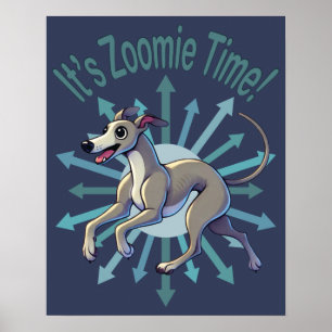Póster Es hora de Zoomie Time Greyhound