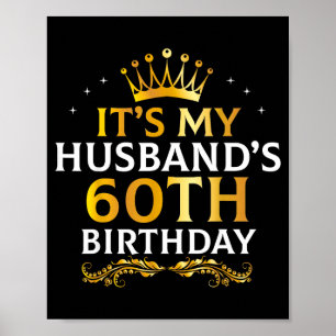 Póster Es ilustración de 60 años de su esposo