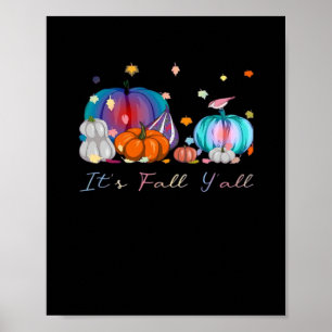 Póster Es la divertida calabaza mágica de Halloween Fall