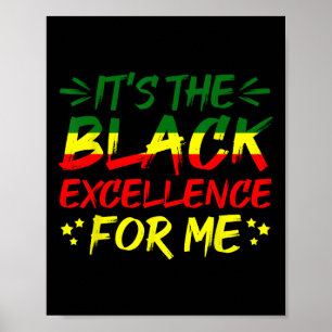 Póster Es la Excelencia Negra para Mí Black History Mon