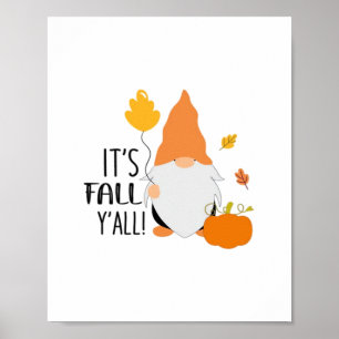 Póster Es la Gnome del otoño del Ilustracion Gra