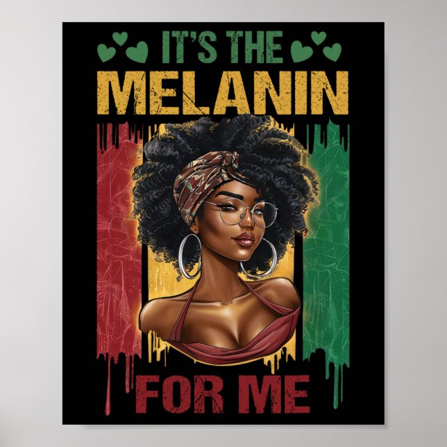 Póster Es la historia negra afroamericana de Melanin (Frente)