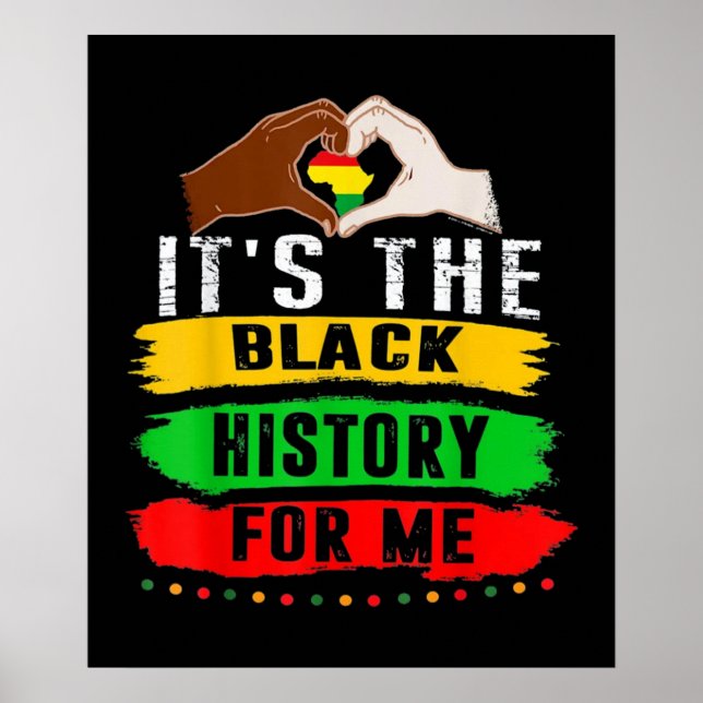 Póster Es la historia negra para mí (Frente)
