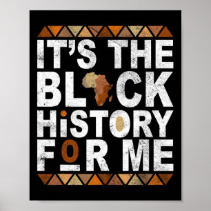 Póster Es la historia negra para mí el mes de la historia